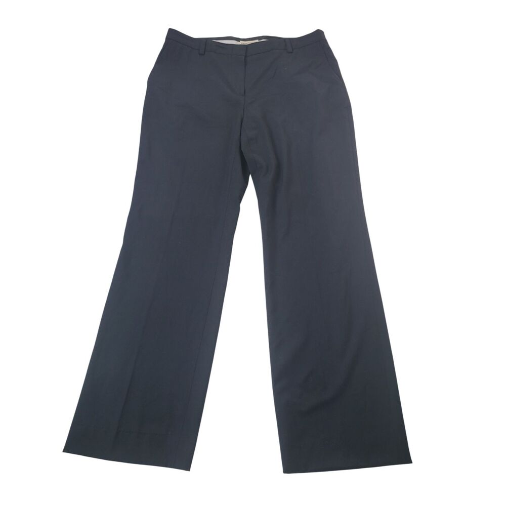 Emporio Armani Womens Sz 10 IT44 Black Wool Viscose Dress Pants Made Italy